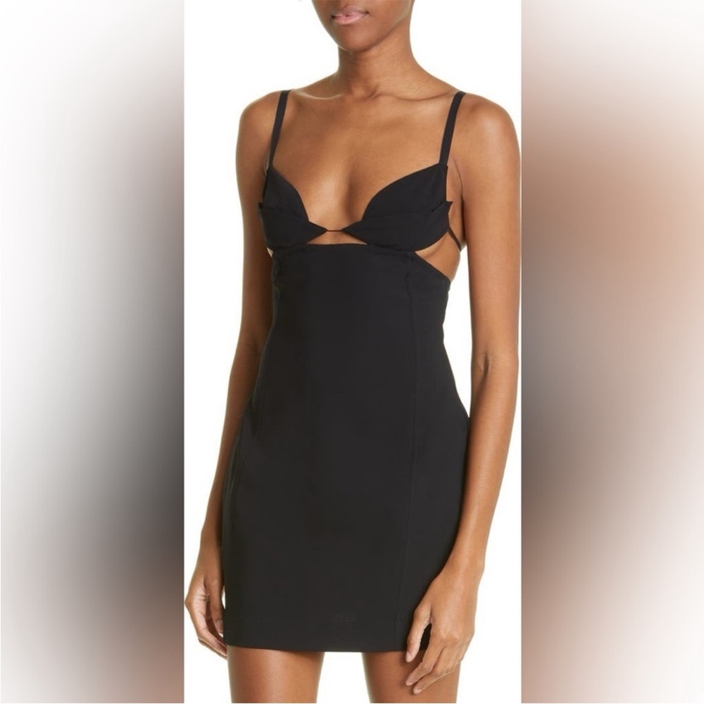 Leau NEW Black Porta Cut Out Mini Dress